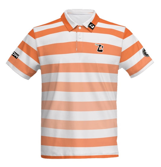 Orange Horizon Stripes Polo