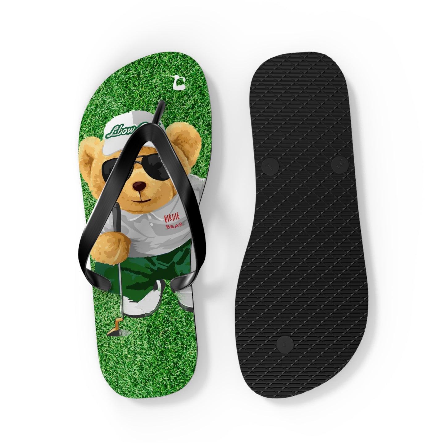 LBOW GOLF Birdie Bear Flip Flops