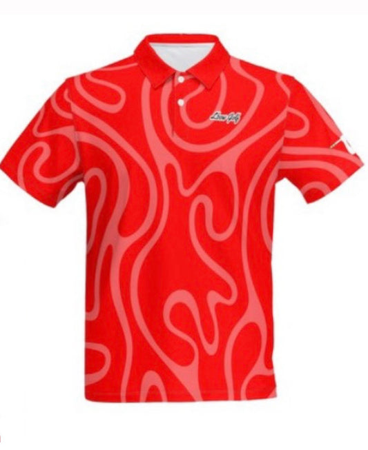 Red Reading the Greens Polo