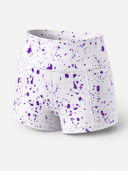 LBOW Splatter Dress - Purple