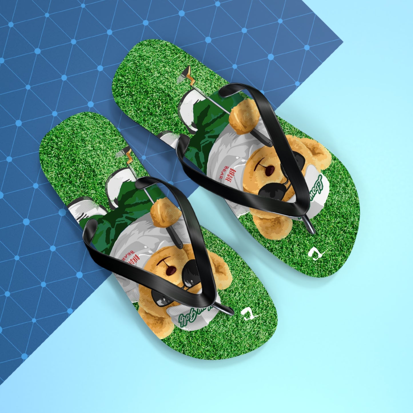 LBOW GOLF Birdie Bear Flip Flops