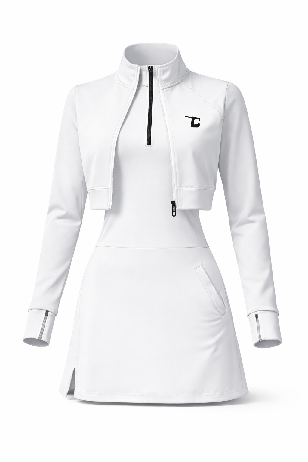 Comfort+ Golf Dress w/ UV Jacket - White – LBOW GOLF BRAND