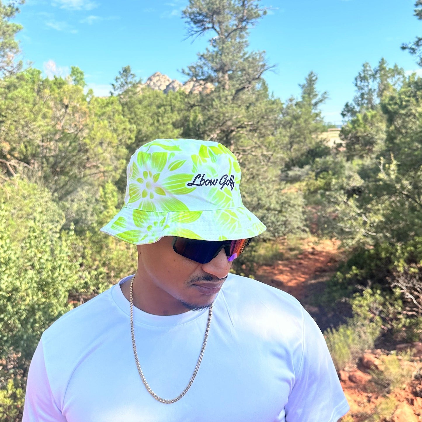 Reversible Bucket Hat - Neon Floral