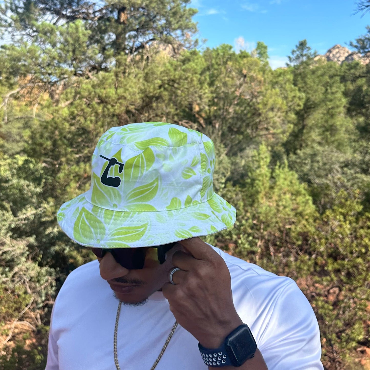 Reversible Bucket Hat - Neon Floral