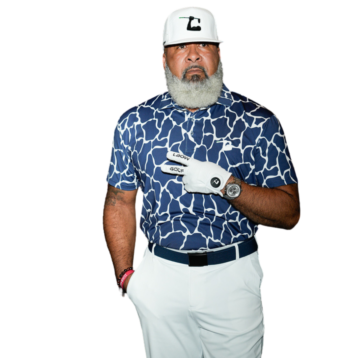 Navy Giraffe Polo