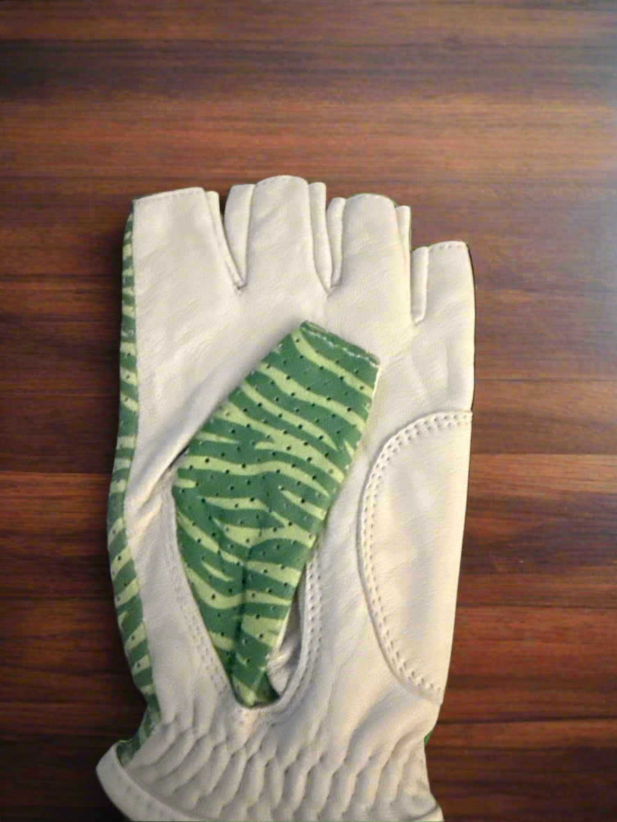 LBOW Green Tropic Fingertip-less Glove