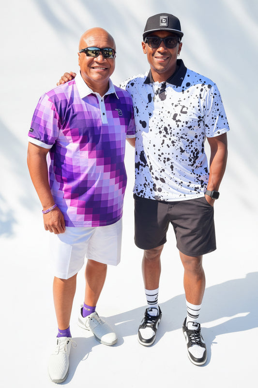 Purple Pixels Polo