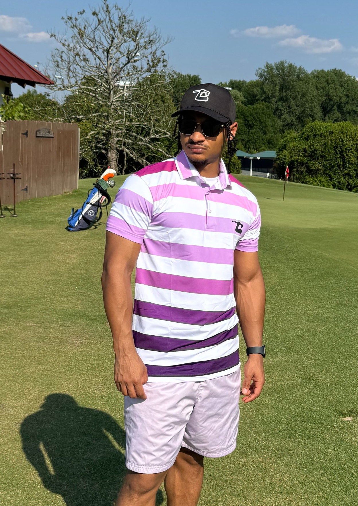 Purple Lines Polo