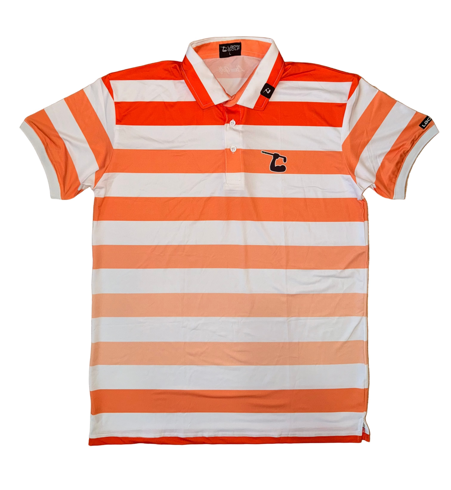 Orange Horizon Stripes Polo