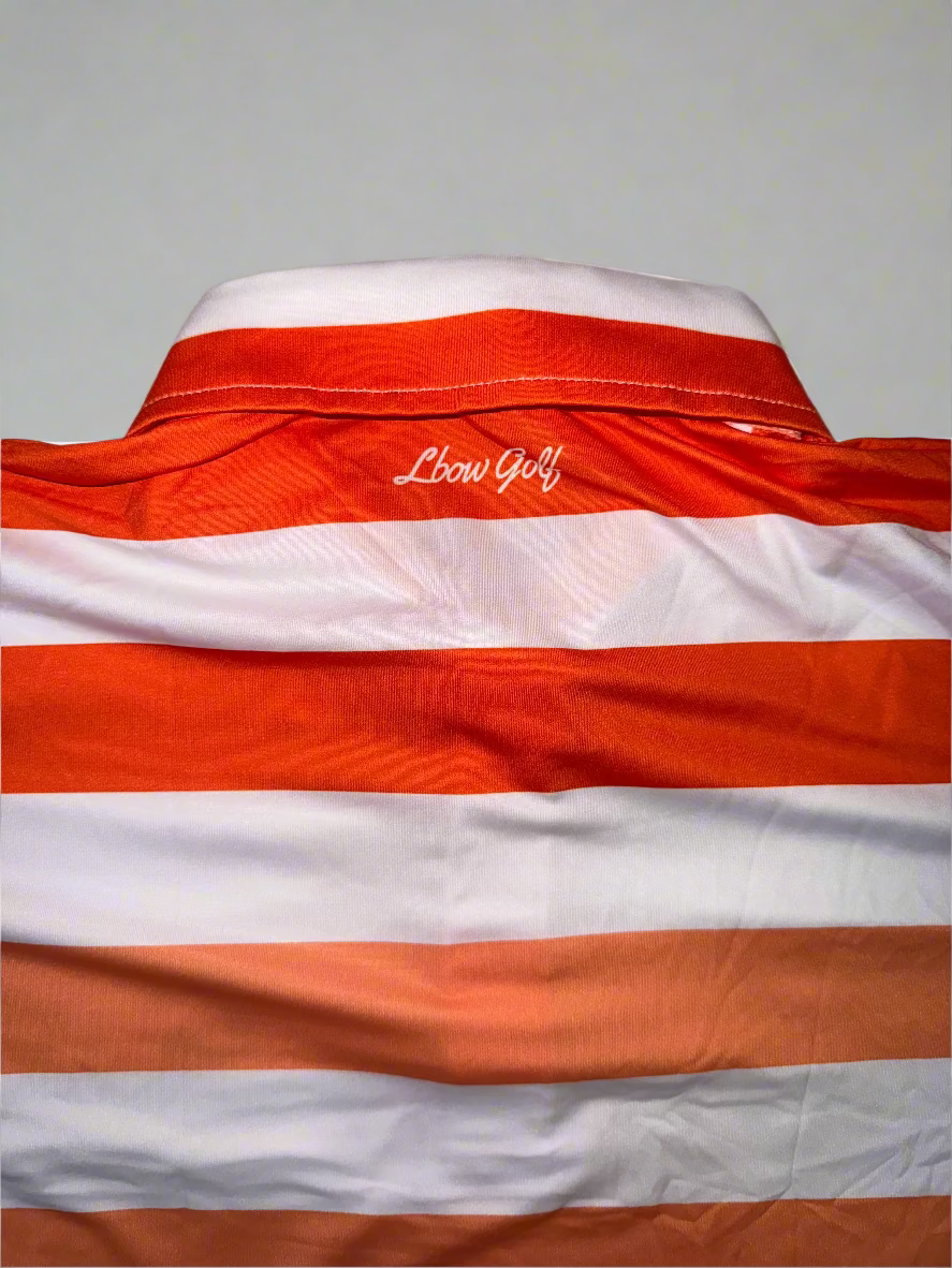 Orange Horizon Stripes Polo