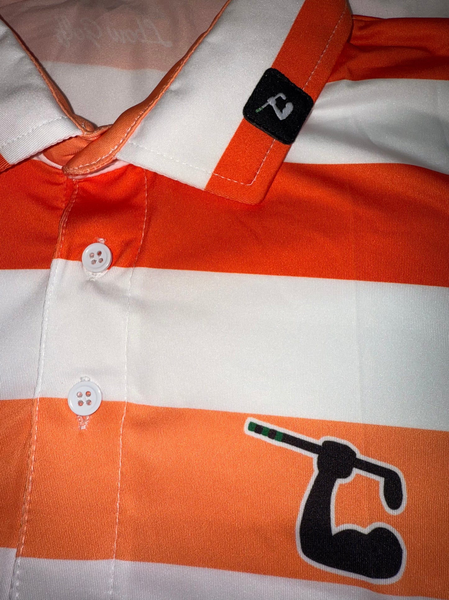 Orange Horizon Stripes Polo
