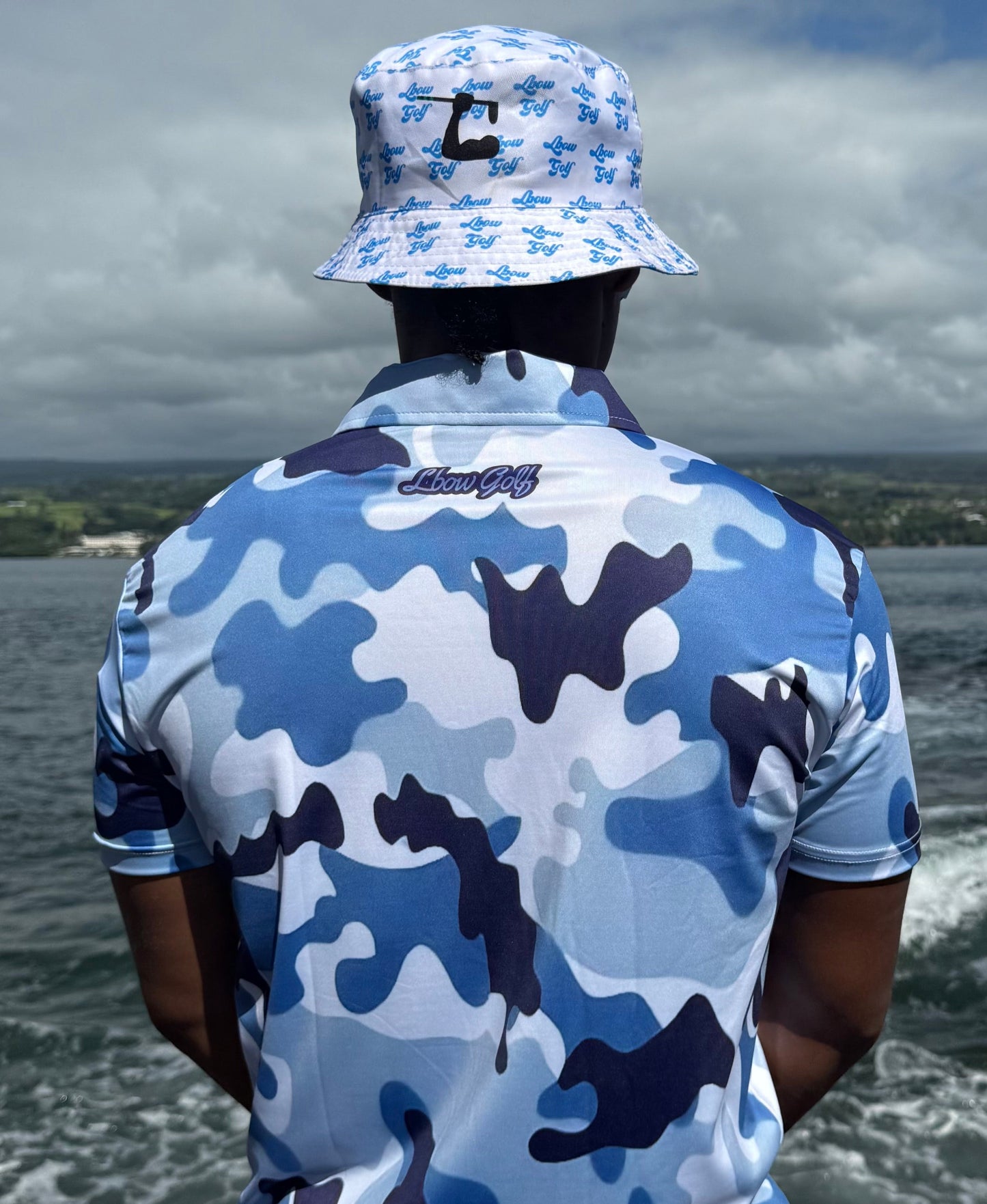 Blue Camo Polo