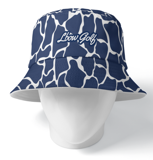 Reversible Bucket Hat - Navy Giraffe
