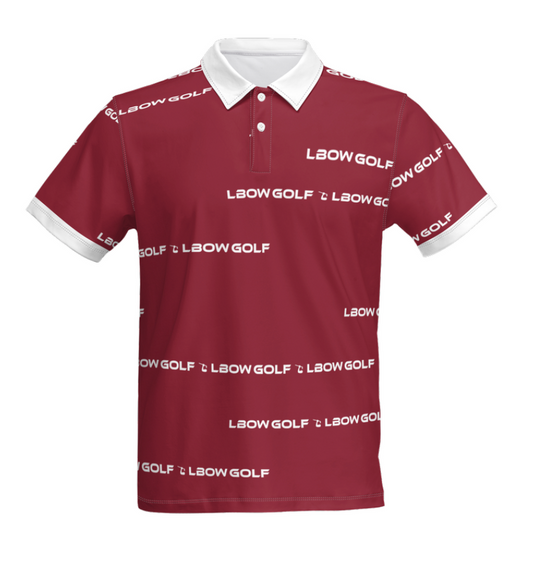Elite Edition LBOW Stripes Maroon Polo