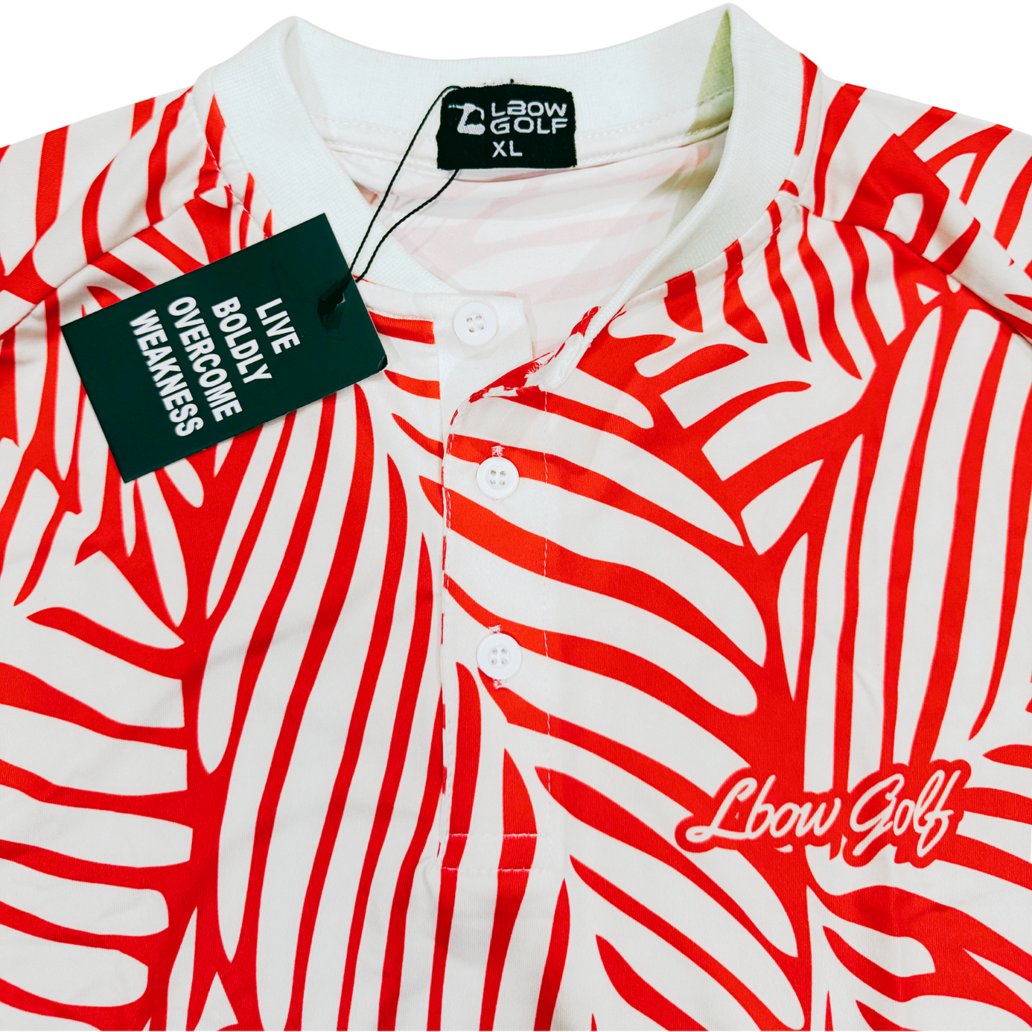 Red Tropic Blade Polo