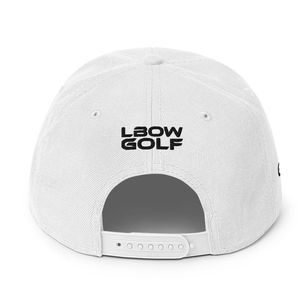 Icy White GO(L)F Logo Snapback