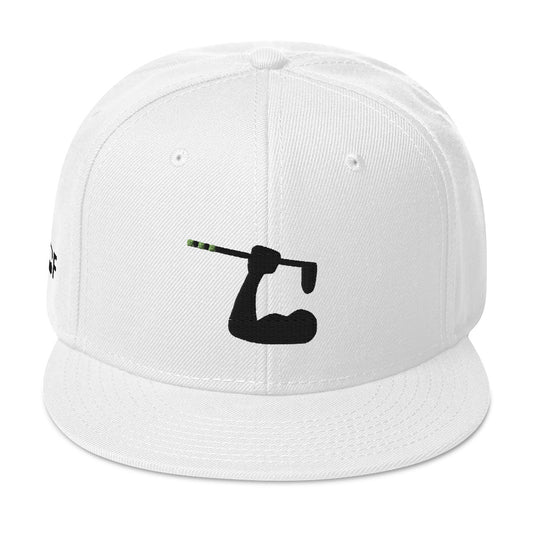 Icy White GO(L)F Logo Snapback