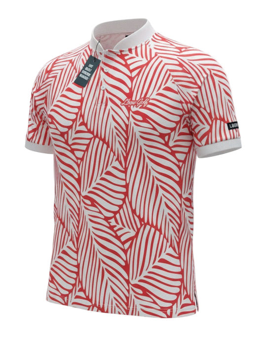 Red Tropic Blade Polo