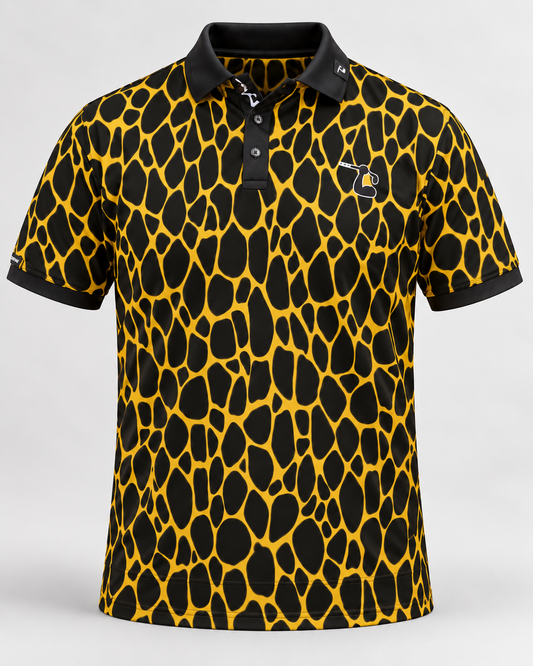 Black & Gold Giraffe Polo