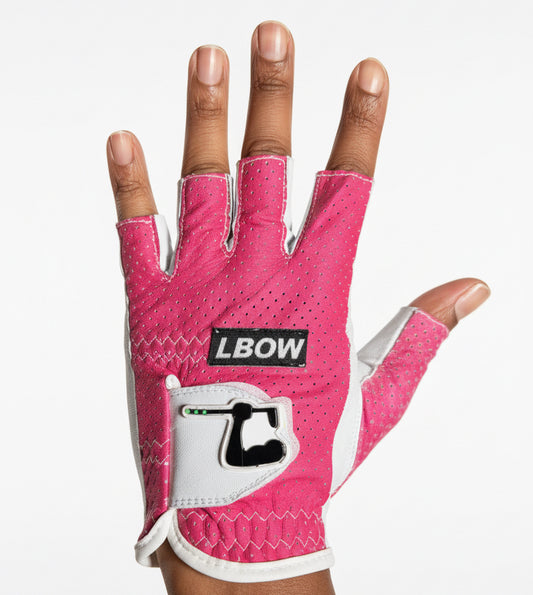 LBOW Pink Breeze Fingertip-less Glove (Left)