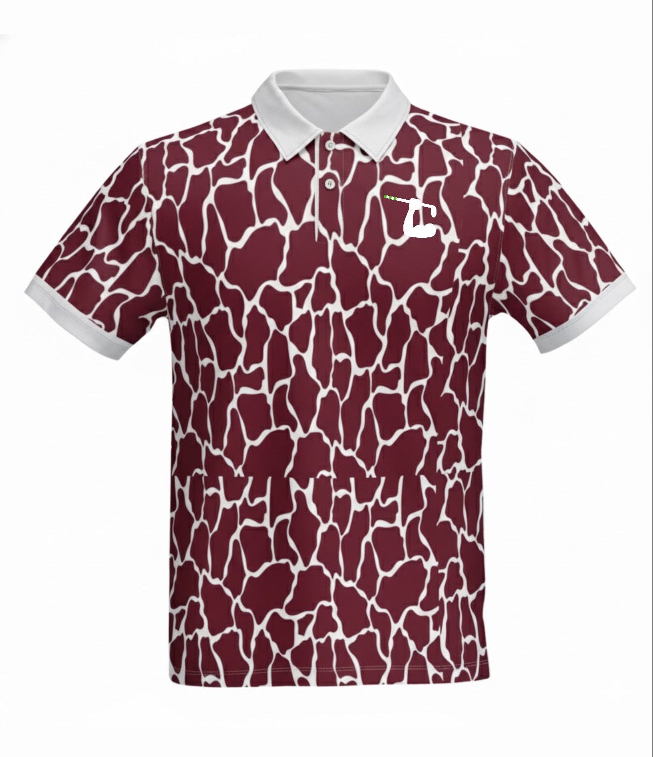 Maroon Giraffe Polo
