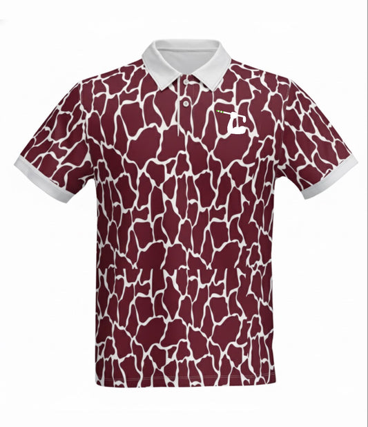 Maroon Giraffe Polo