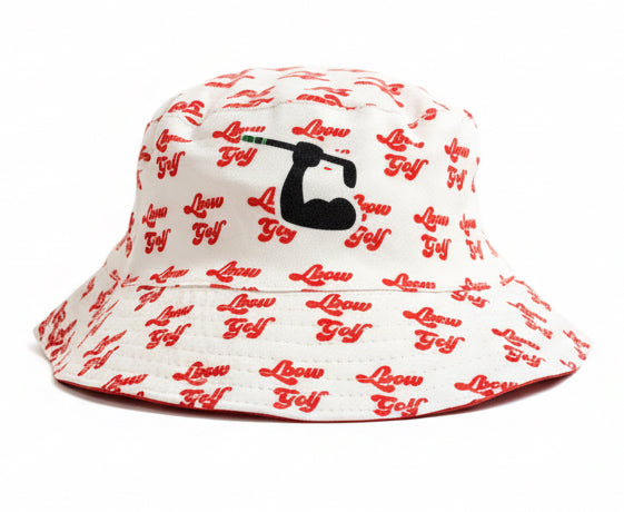 Reversible Bucket Hat - Red/White