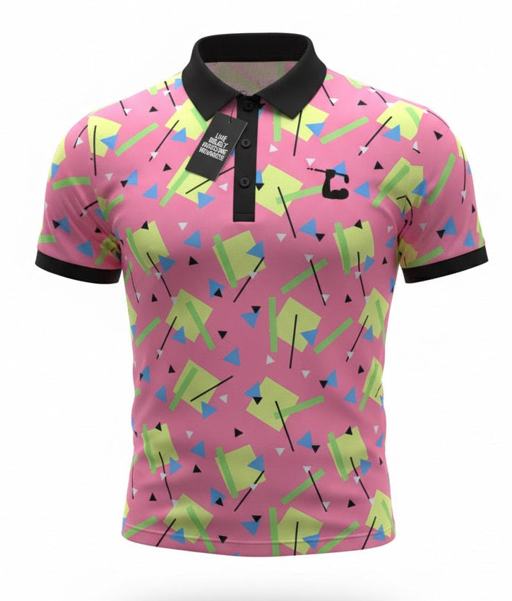 Peach 90's Polo
