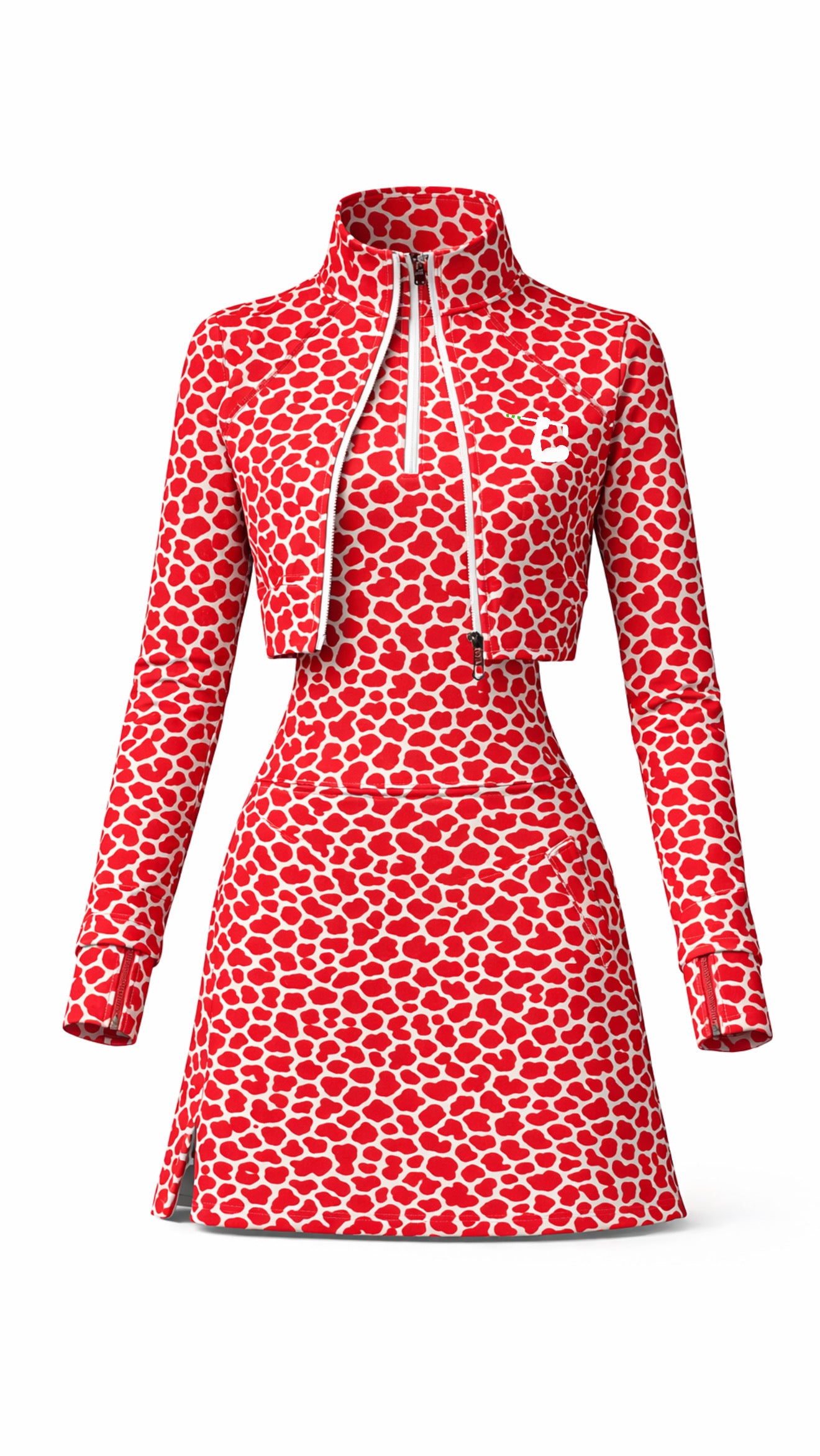 Comfort+ Golf Dress w/ UV Jacket - Red