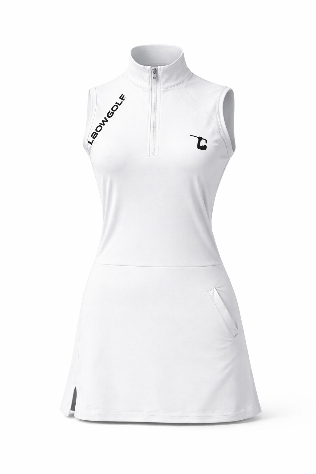 Comfort+ Golf Dress w/ UV Jacket - White S Comfort+ Golf Dress w/ UV Jacket - White S