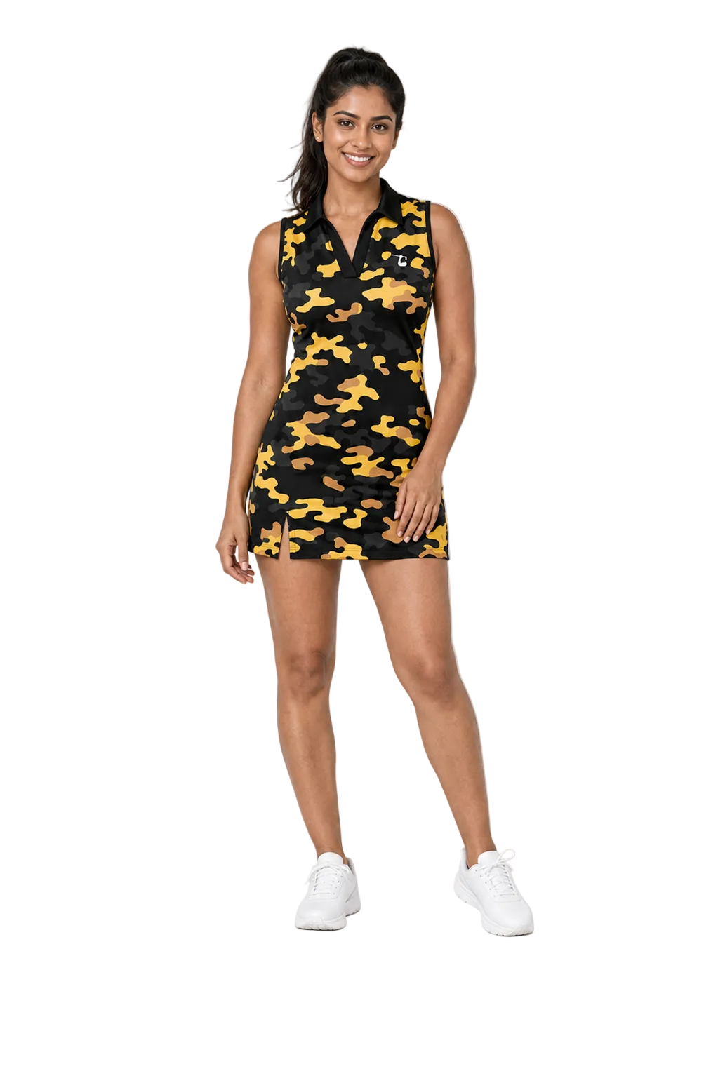 Black & Gold Camo Dress