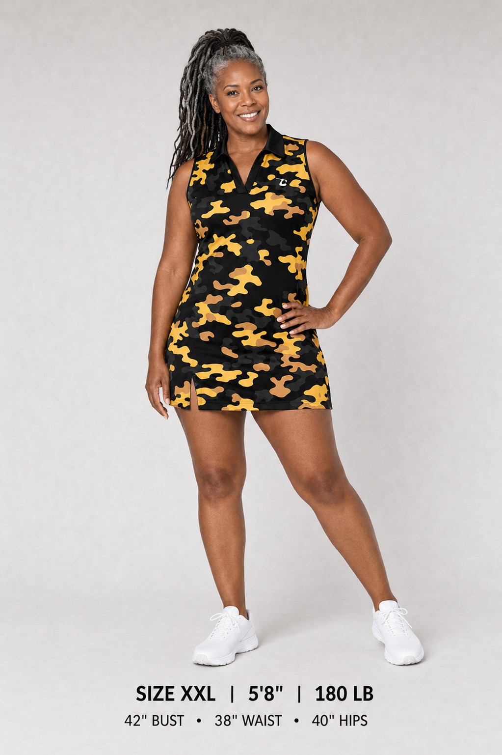 Black & Gold Camo Dress
