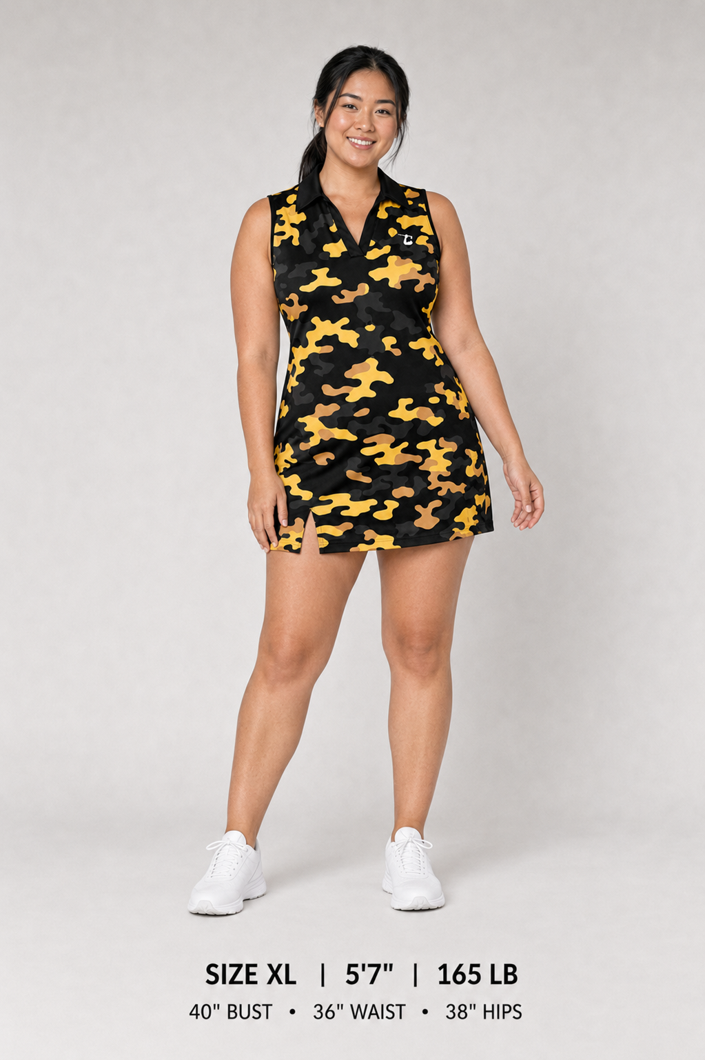 Black & Gold Camo Dress