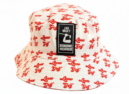 Reversible Bucket Hat - Red/White