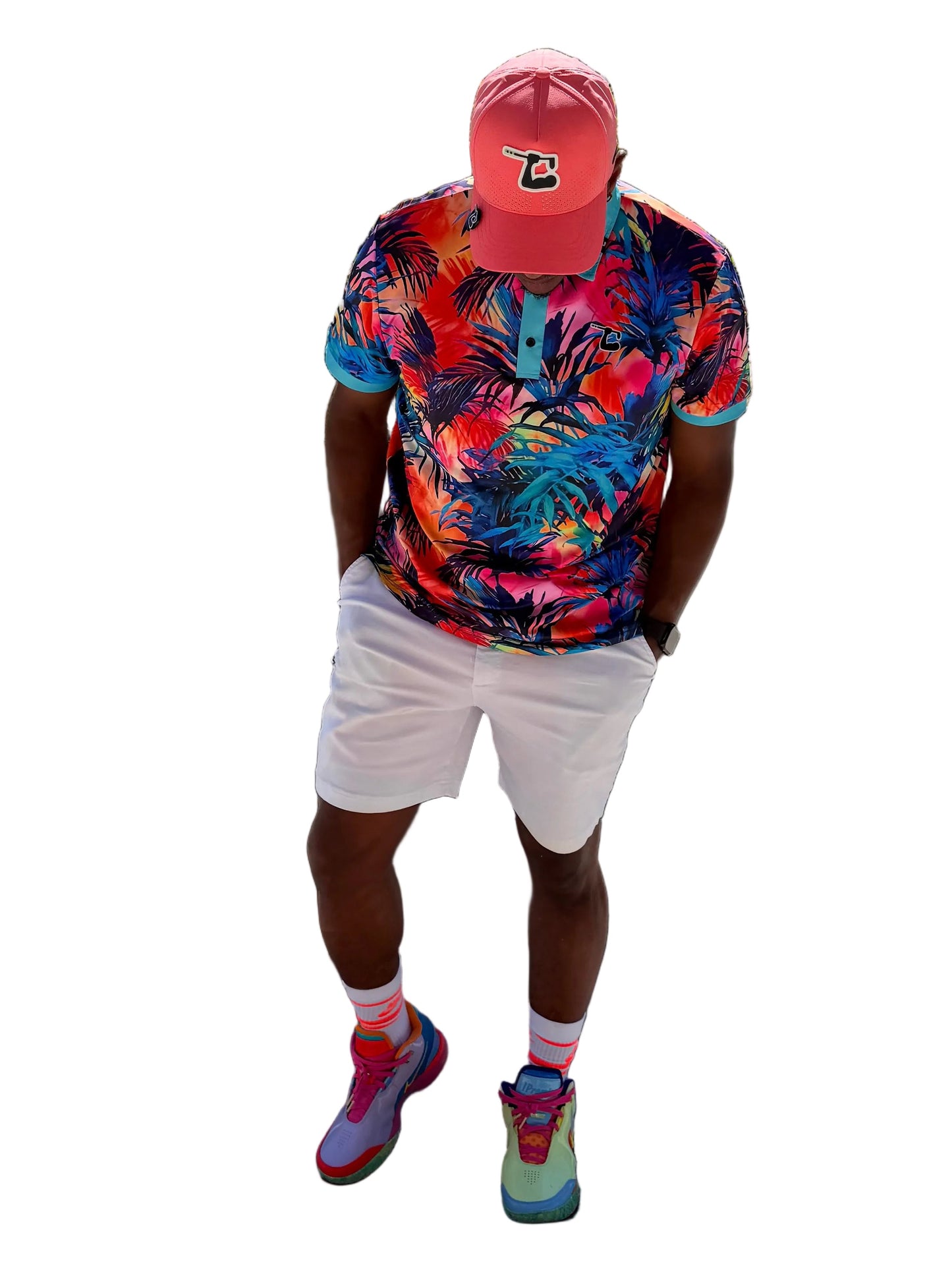 Electric Palm Polo