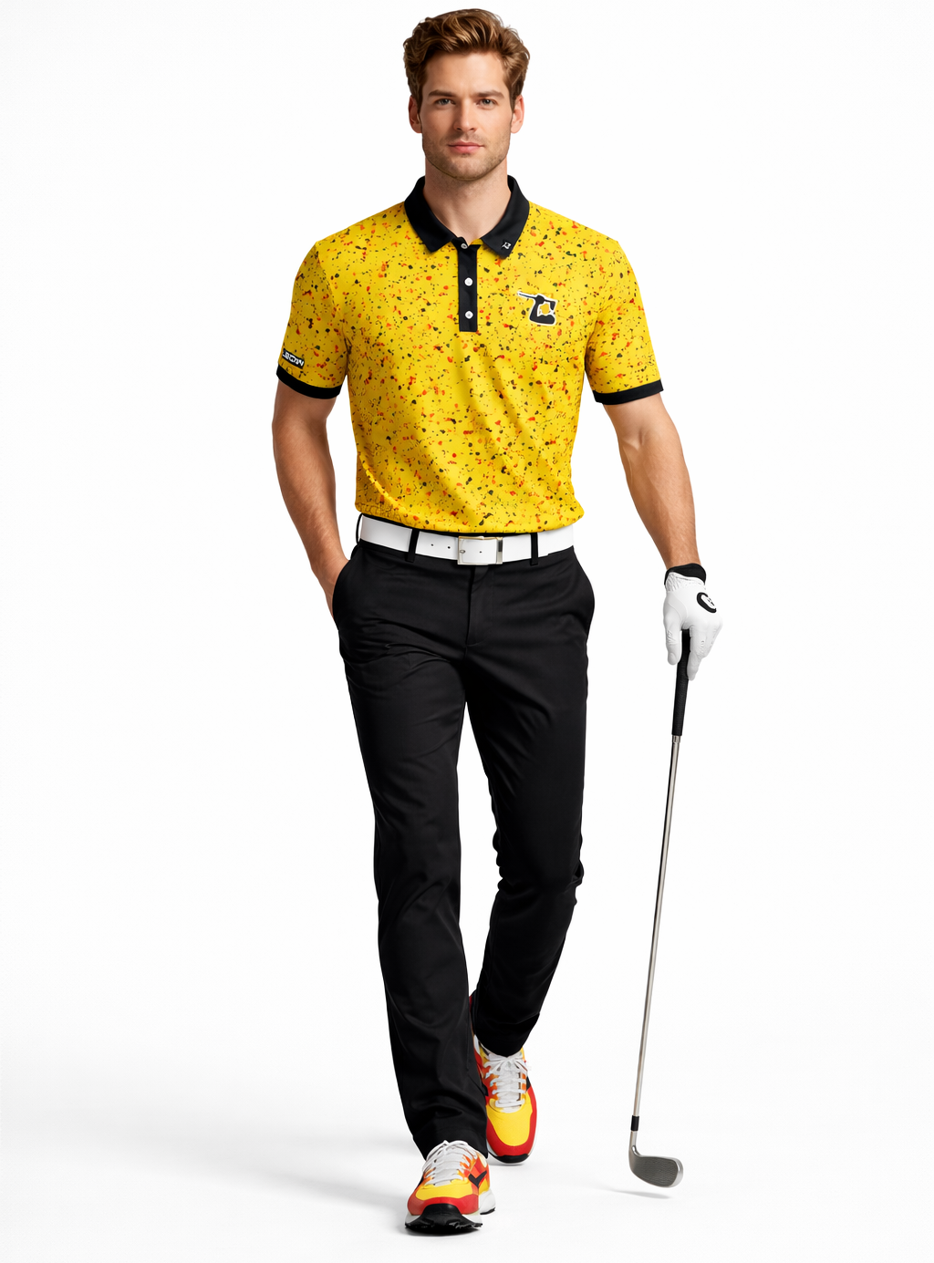 Yellow Specks Polo