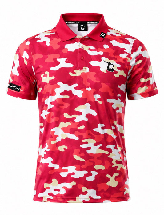 LBOW Crimson Camo Polo