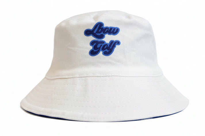 Reversible Bucket Hat - Blue Camo/White
