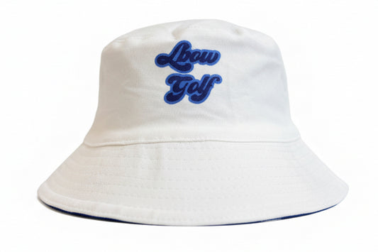 Reversible Bucket Hat - Blue Camo/White
