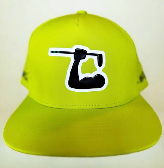 LBOW Performance Hat w/ Tee Holder - Neon Yellow