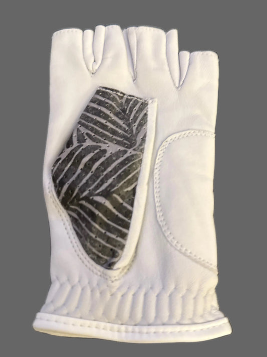LBOW Black Leaf Fingertip-less Glove (Left)