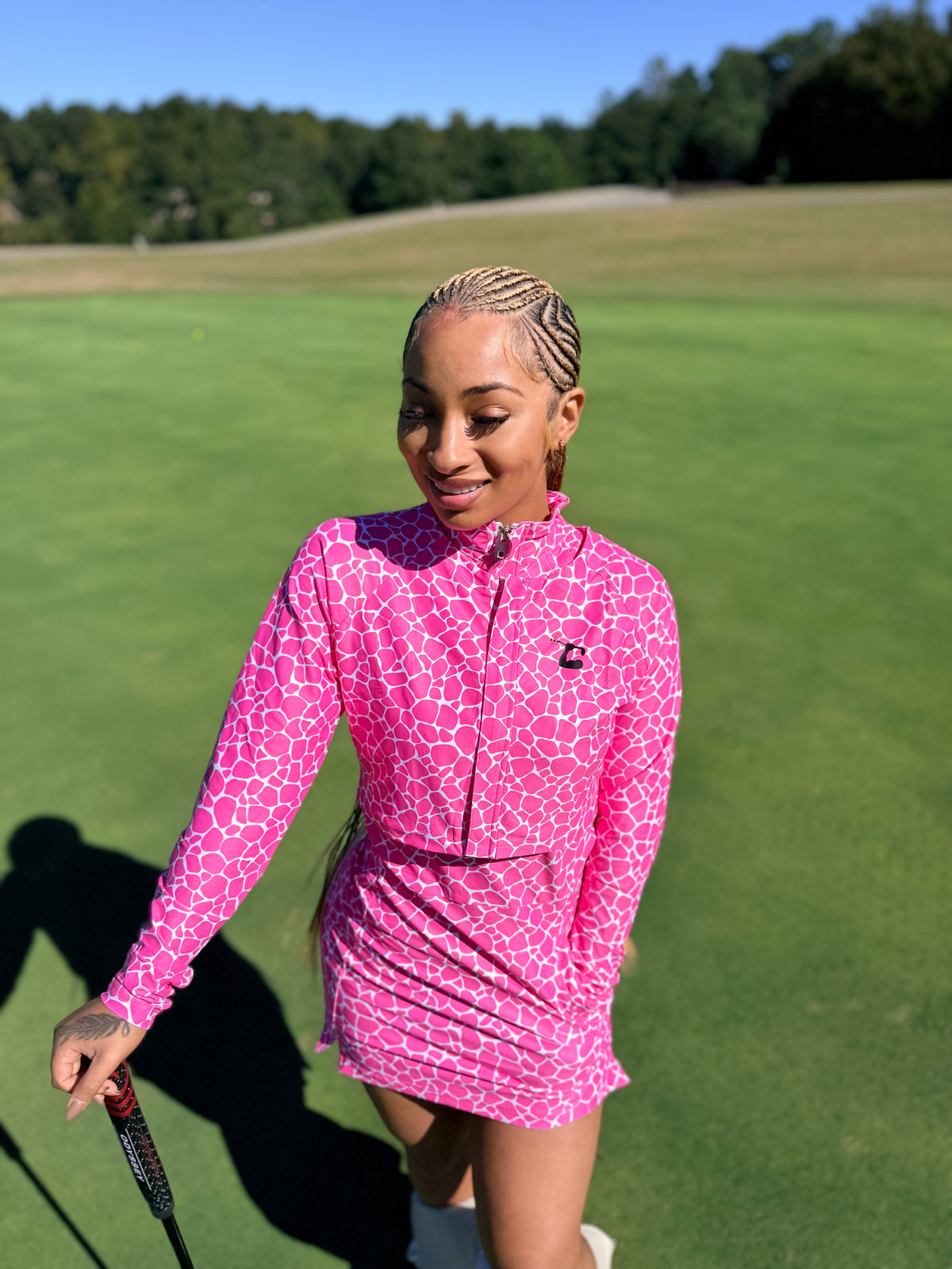 Comfort+ Golf Dress w/ UV Jacket - Pink