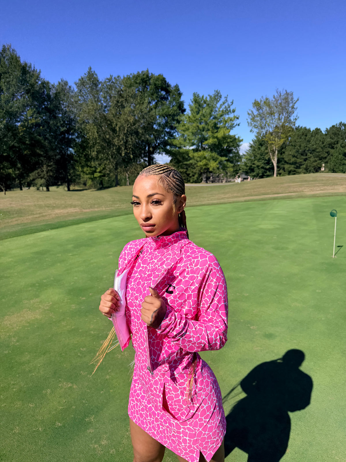 Comfort+ Golf Dress w/ UV Jacket - Pink