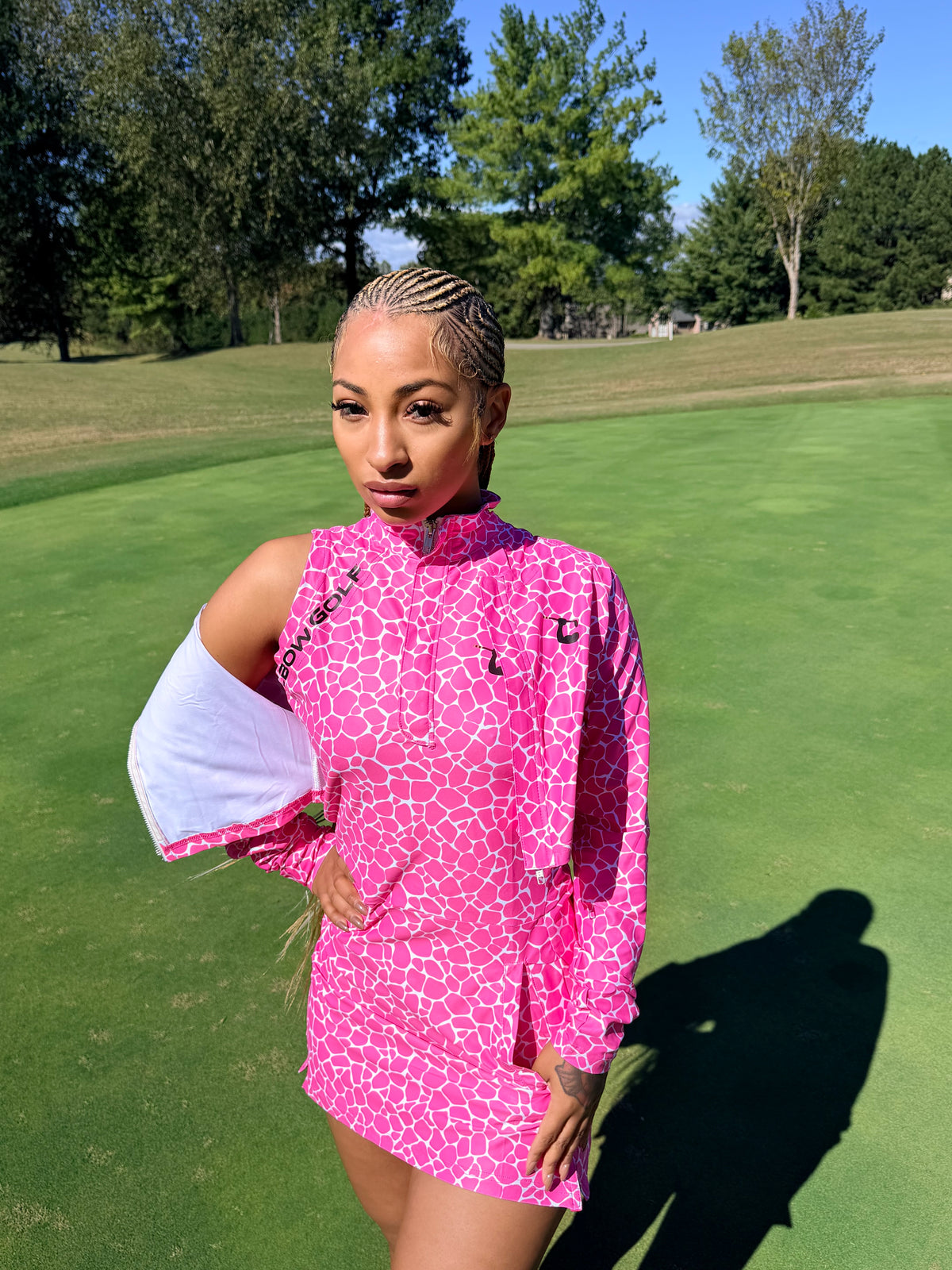 Comfort+ Golf Dress w/ UV Jacket - Pink