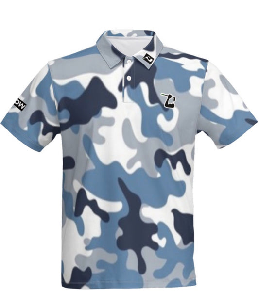 Blue Camo Polo