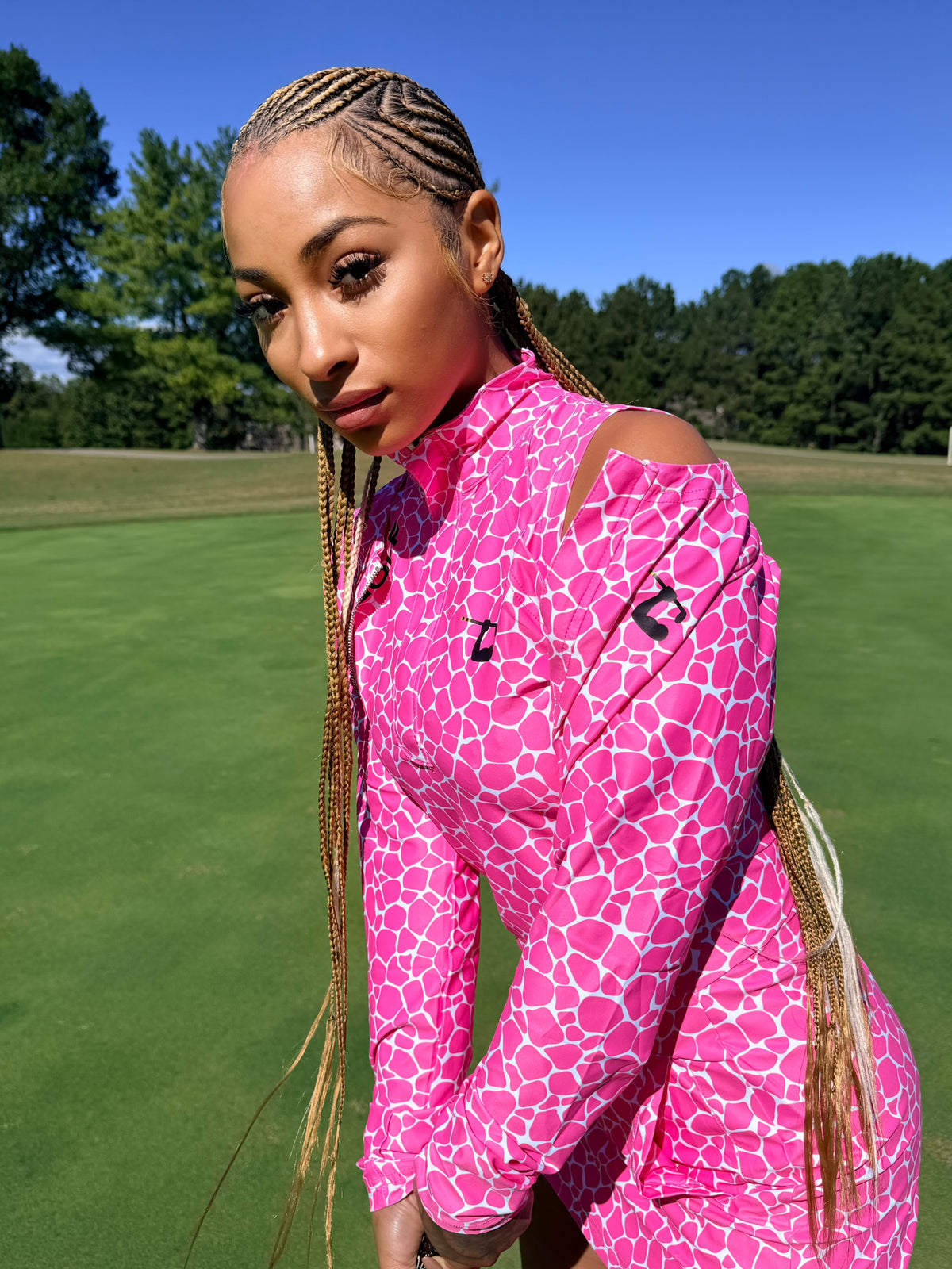 Comfort+ Golf Dress w/ UV Jacket - Pink
