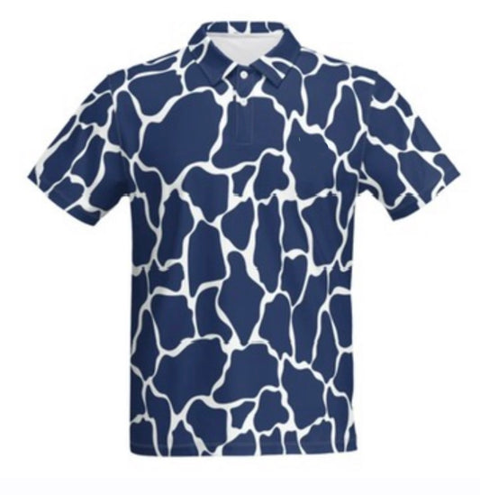 Navy Giraffe Polo