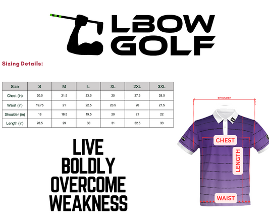 Purple LBOW Stripes Polo