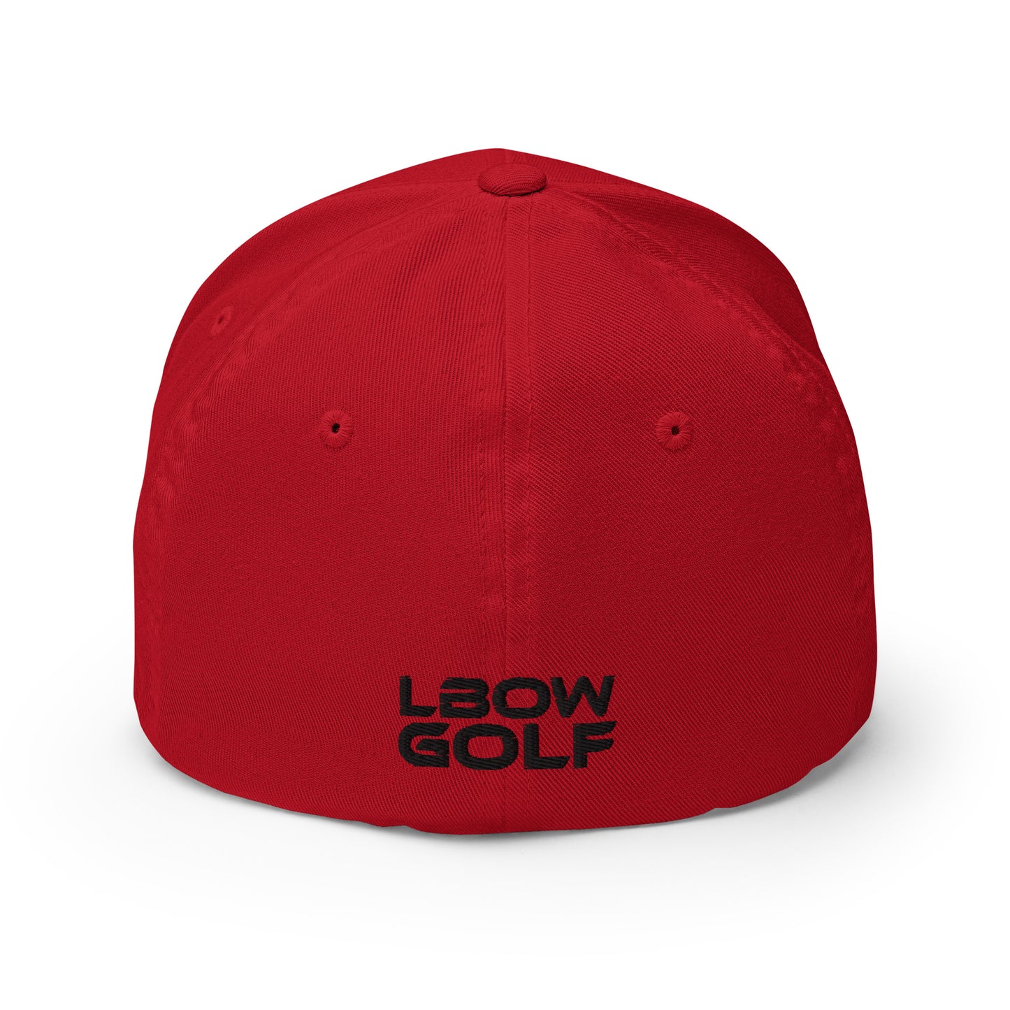 Logo Flex Fitted in Sunday Red or Icy White