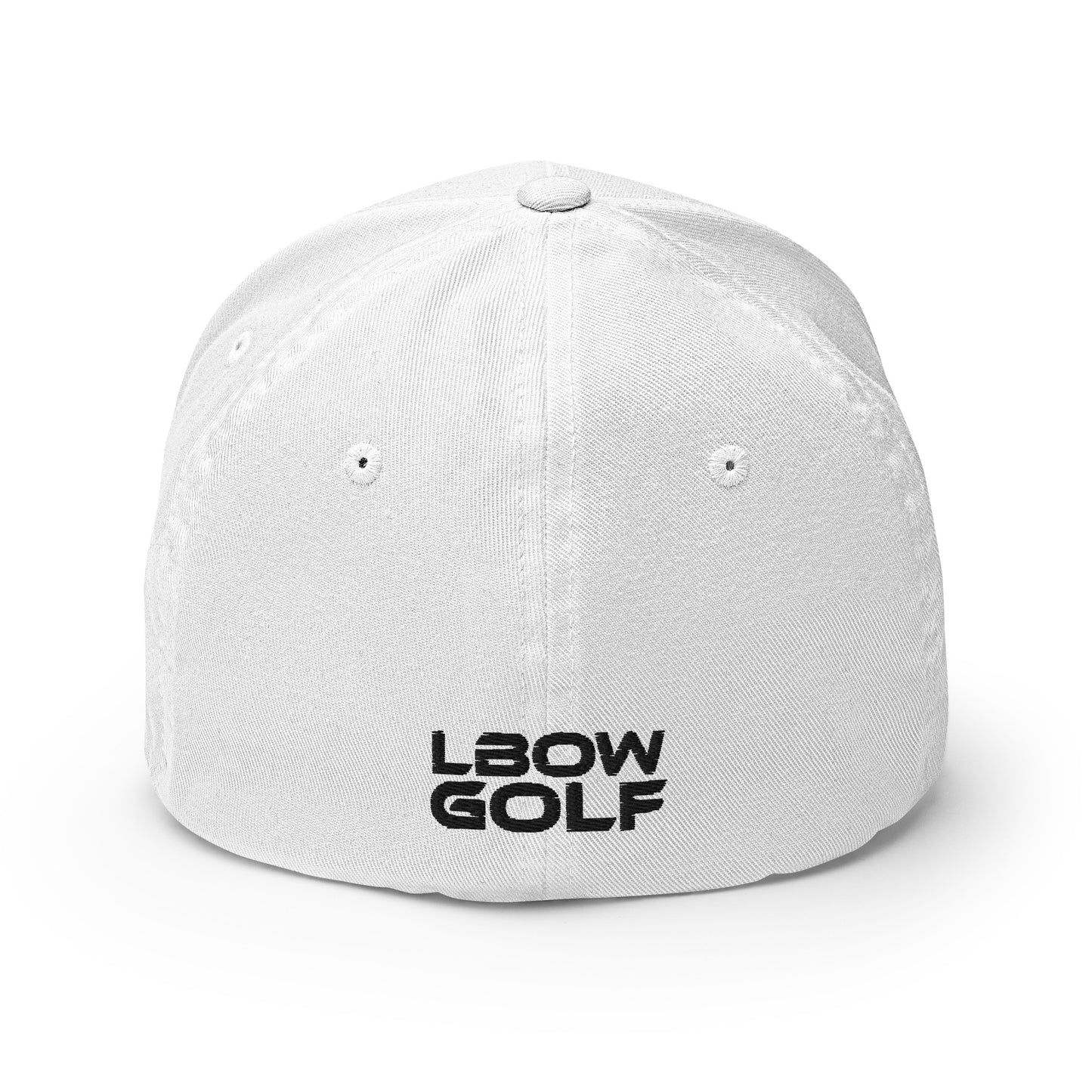 Logo Flex Fitted in Sunday Red or Icy White